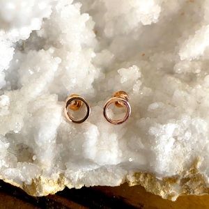 Dainty circular stud earrings!